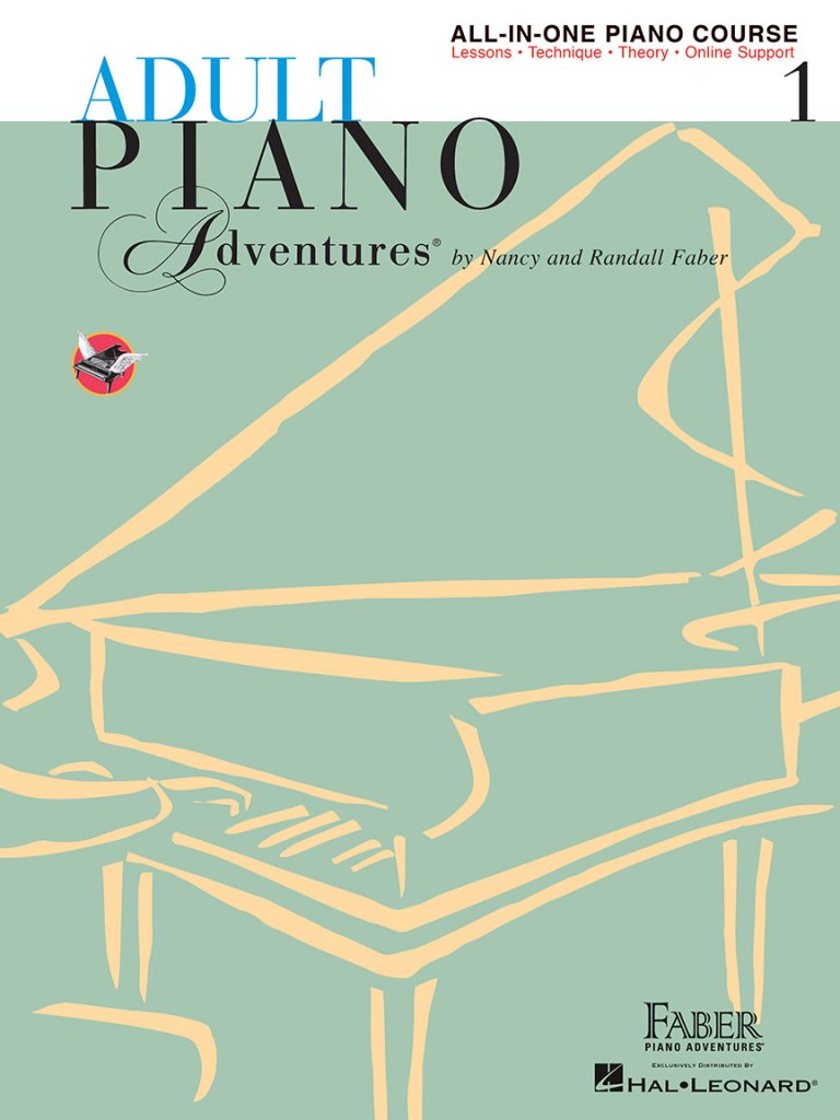 Book Cover: Adult Piano Adventures All-in-One Piano Course Book 1