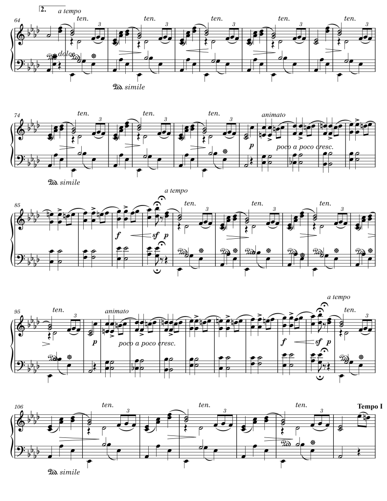Section C, Waltz in A♭ Major, Op. 69 No. 1