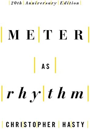 Cover for Meter as Rhythm by Christopher Hasty